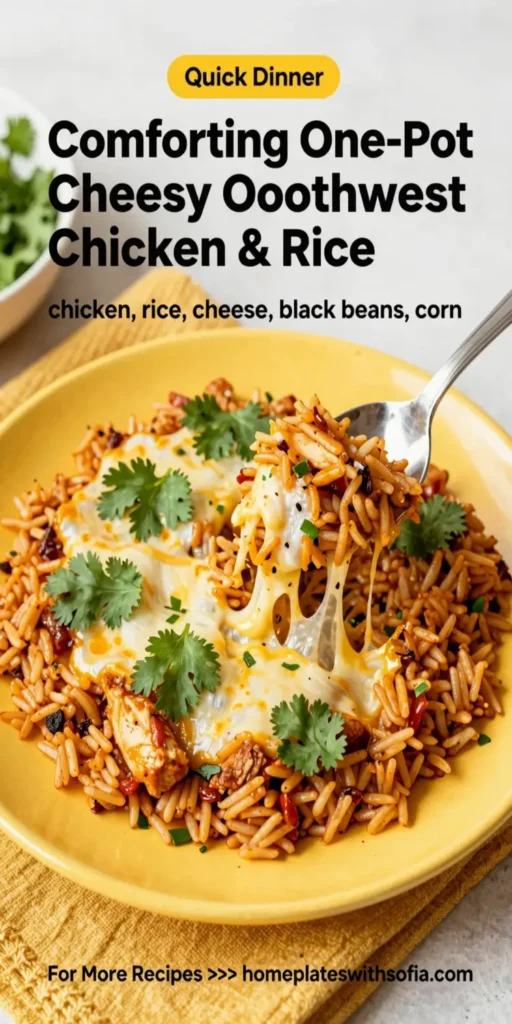 Comforting One-Pot Cheesy Southwest Chicken & Rice