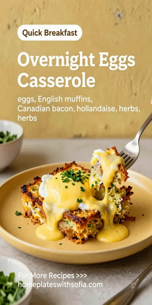Overnight Eggs Benedict Casserole