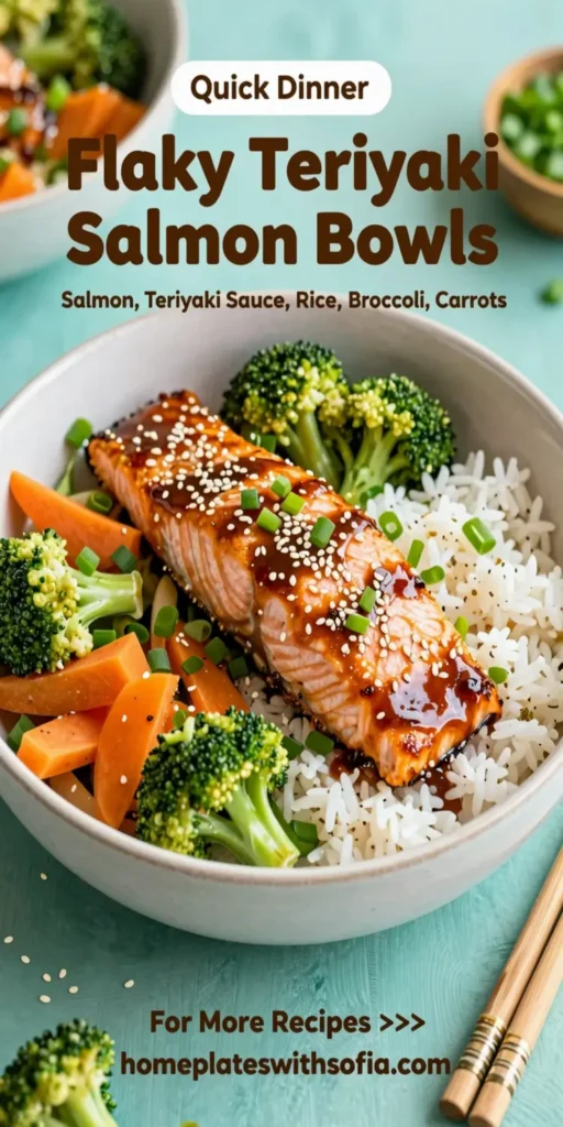 Flaky Teriyaki Salmon Bowls