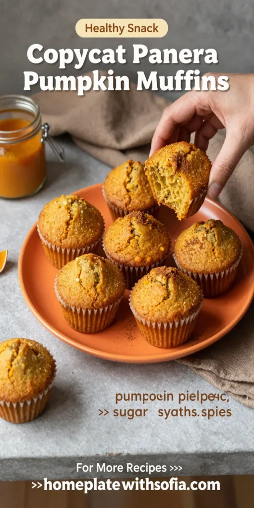Copycat Panera Pumpkin Muffins