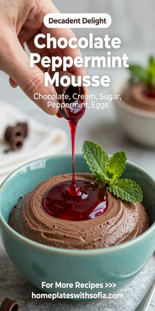 Chocolate Peppermint Mousse