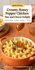 Creamy Honey Pepper Chicken Mac and Cheese Delight