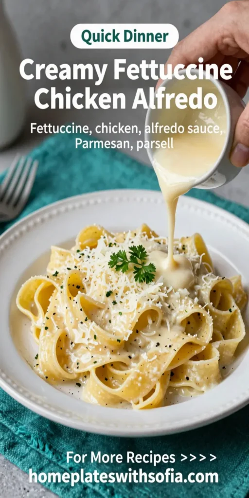 Creamy Fettuccine Chicken Alfredo