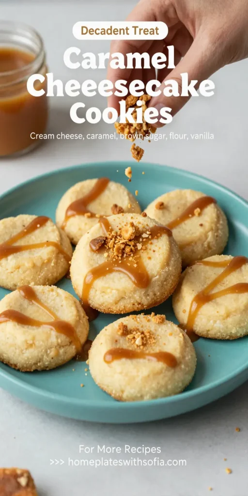 Caramel Cheesecake Cookies