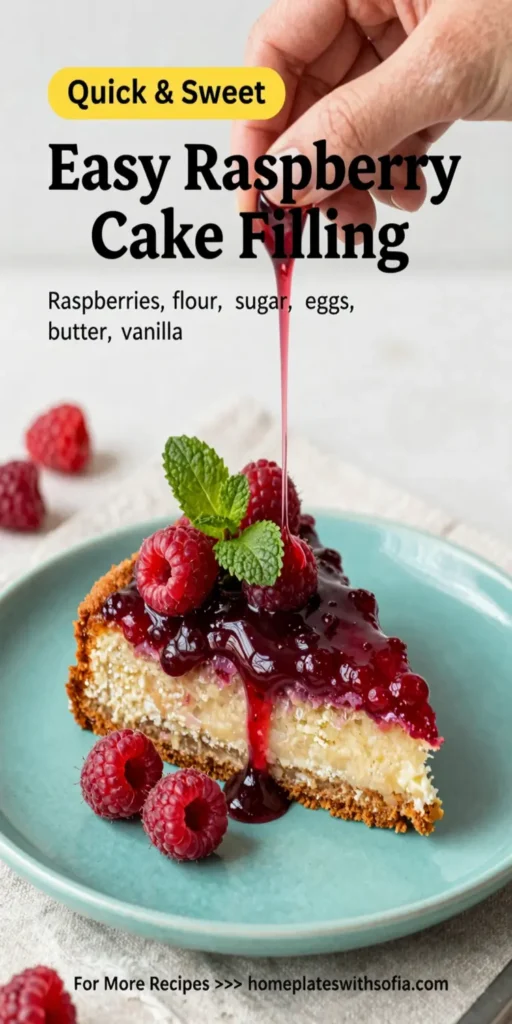 Easy Raspberry Cake Filling