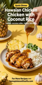Delicious Hawaiian Chicken with Coconut Rice