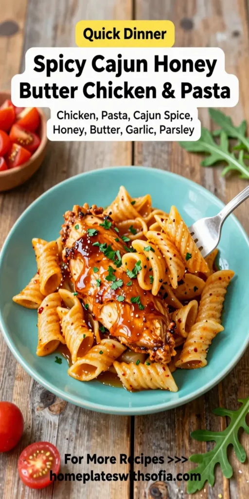 Spicy Cajun Honey Butter Chicken & Pasta