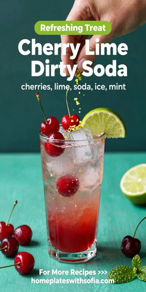 Cherry Lime Frost Dirty Soda