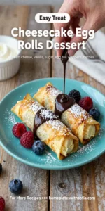 Cheesecake Egg Rolls Dessert