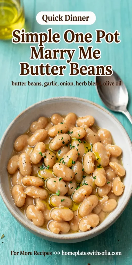 Simple One Pot Marry Me Butter Beans