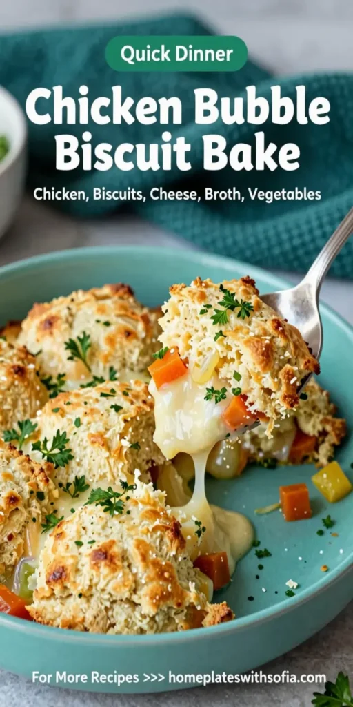 Chicken Bubble Biscuit Bake