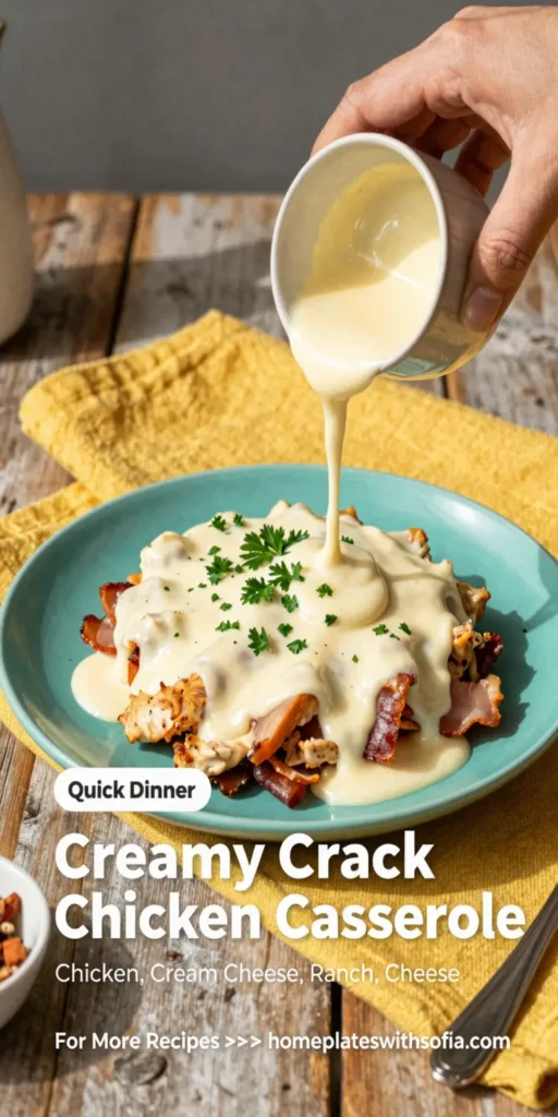 Creamy Crack Chicken Casserole