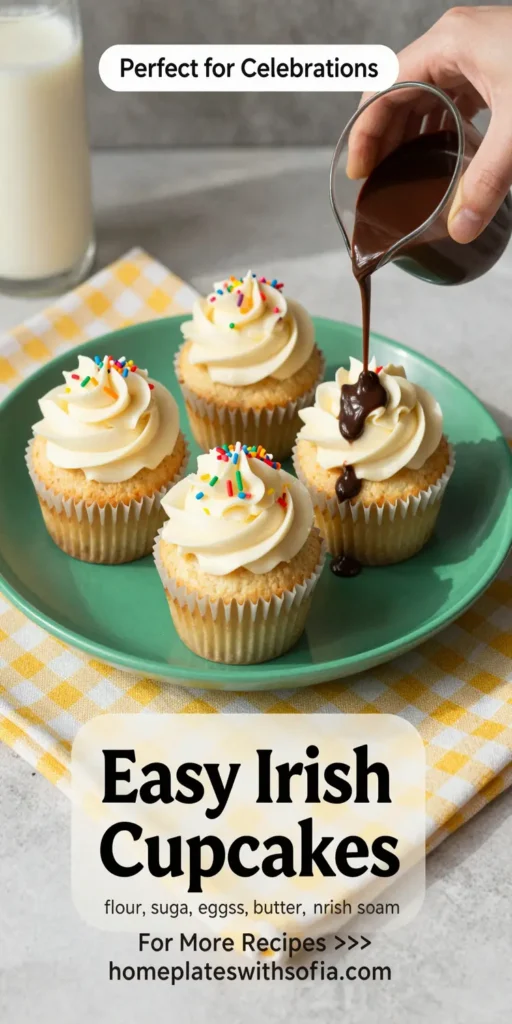 Easy Irish Cupcakes