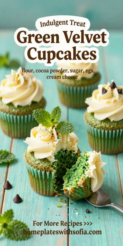 Green Velvet Cupcakes