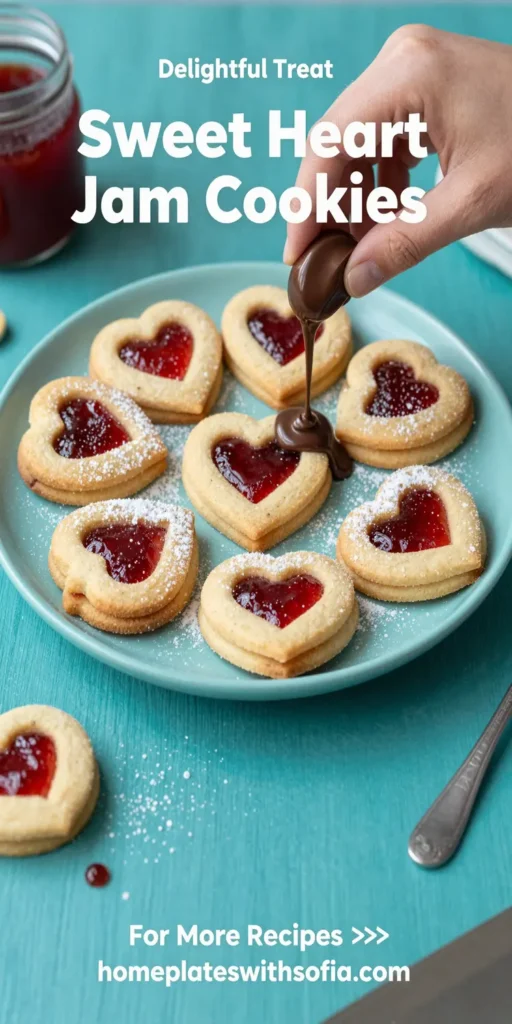 Sweet Heart Jam Cookies