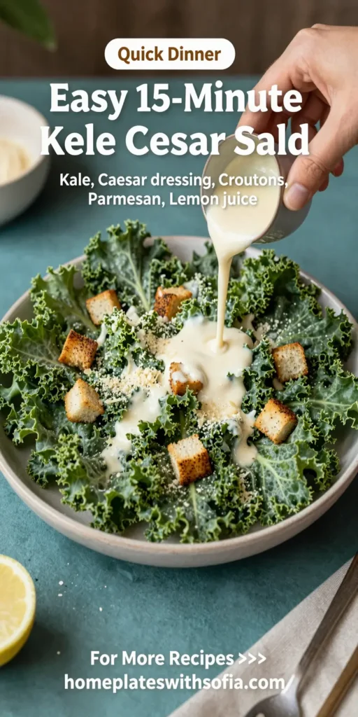 Easy 15-Minute Kale Caesar Salad