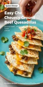 Easy Cheesy Ground Beef Quesadillas
