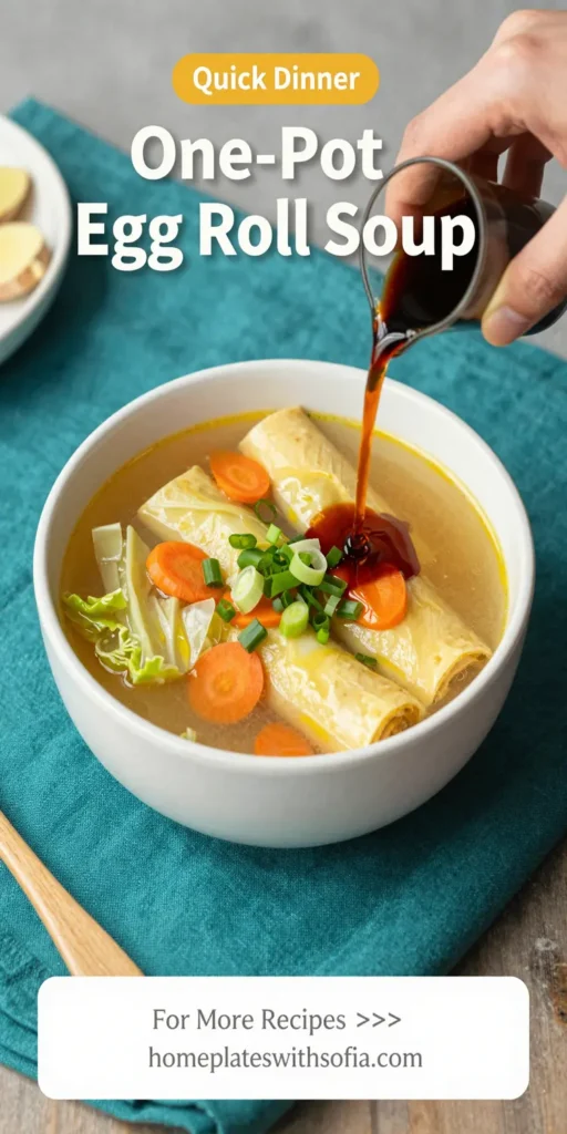 One-Pot Egg Roll Soup