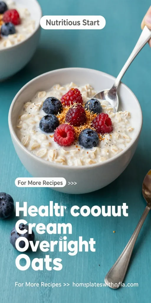 Healthy Coconut Cream Overnight Oats
