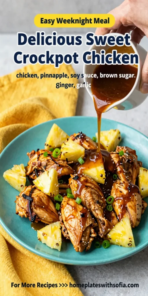 Delicious Sweet Hawaiian Crockpot Chicken
