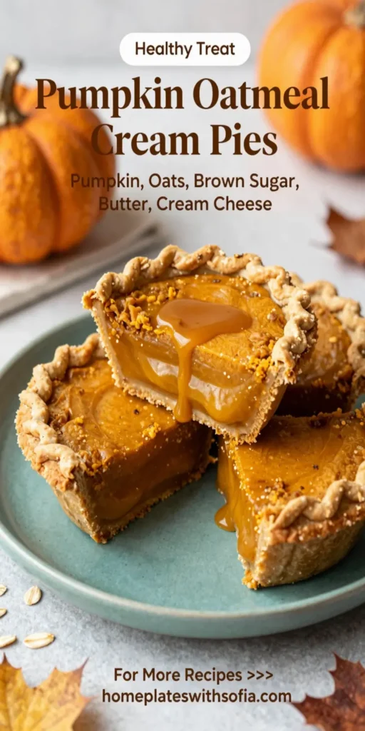 Pumpkin Oatmeal Cream Pies