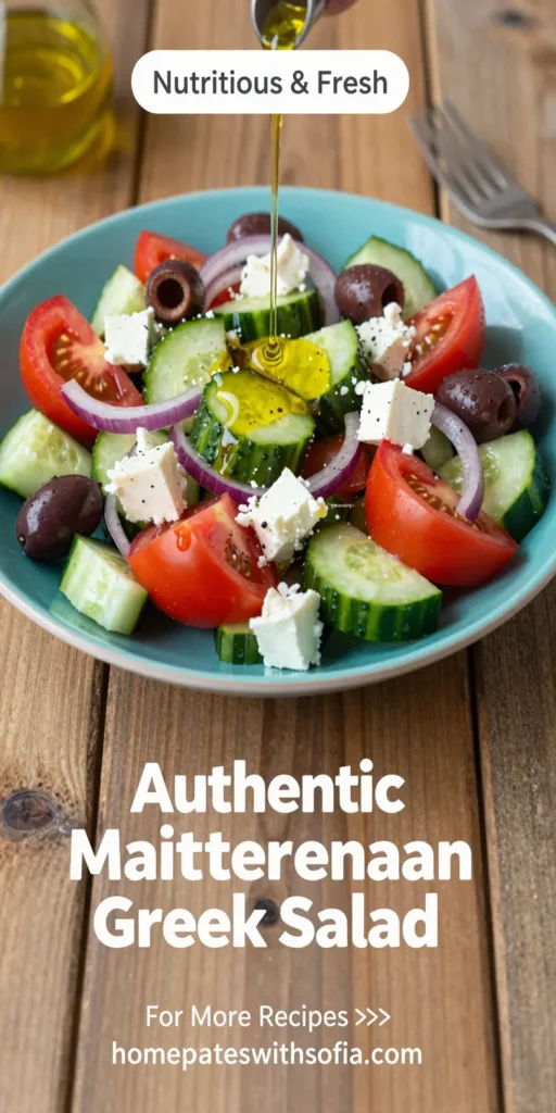 Authentic Mediterranean Greek Salad
