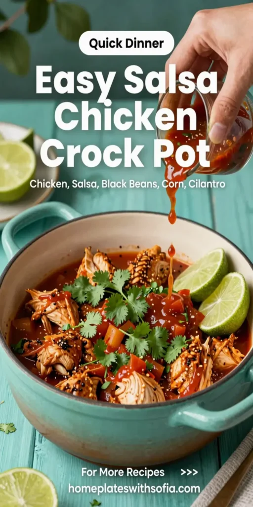 Easy Salsa Chicken Crock Pot
