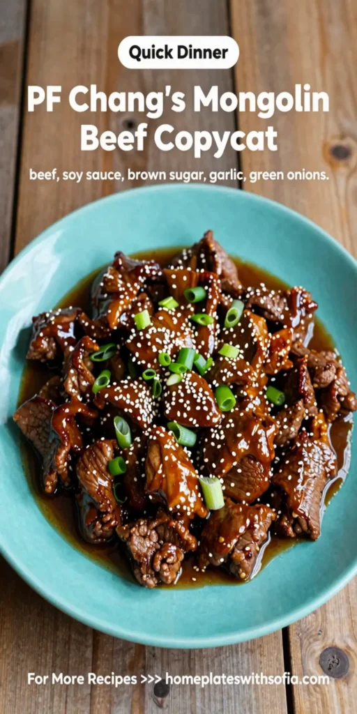 PF Chang's Mongolian Beef Copycat