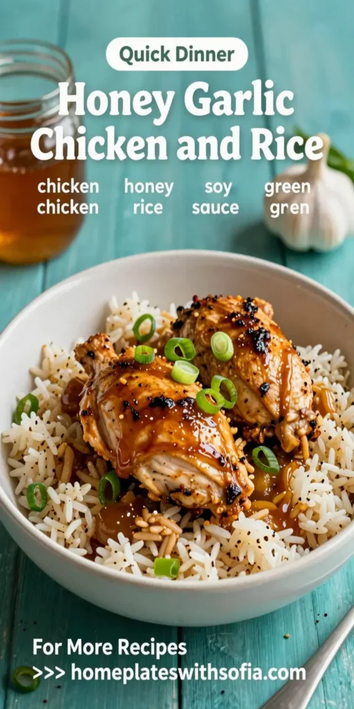 Honey Garlic Chicken and Rice