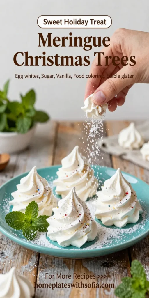 Meringue Christmas Trees