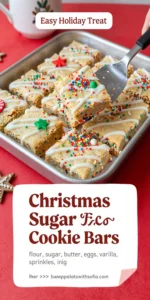 Christmas Sugar Cookie Bars