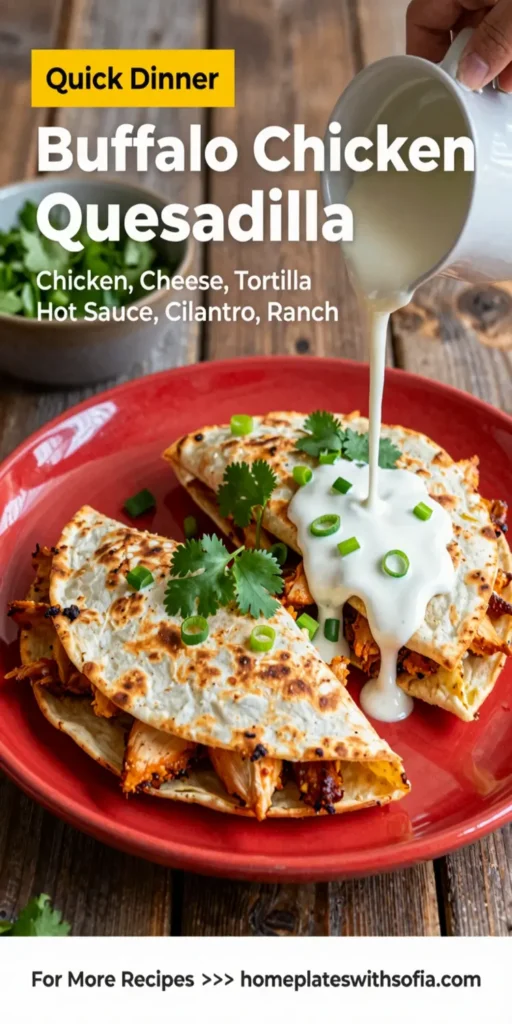 Buffalo Chicken Quesadilla