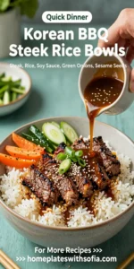 Korean BBQ Steak Rice Bowls
