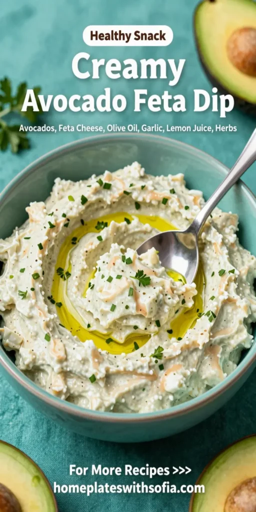 Creamy Avocado Feta Dip