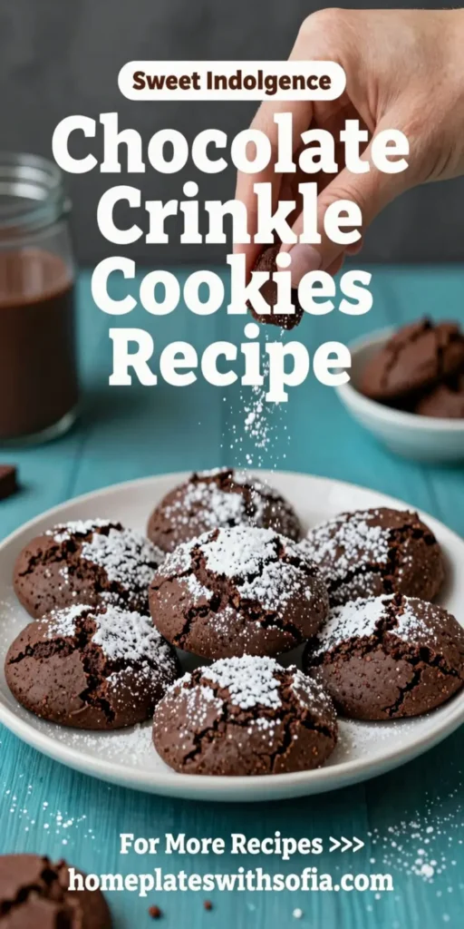 Chocolate Crinkle Cookies Recipe
