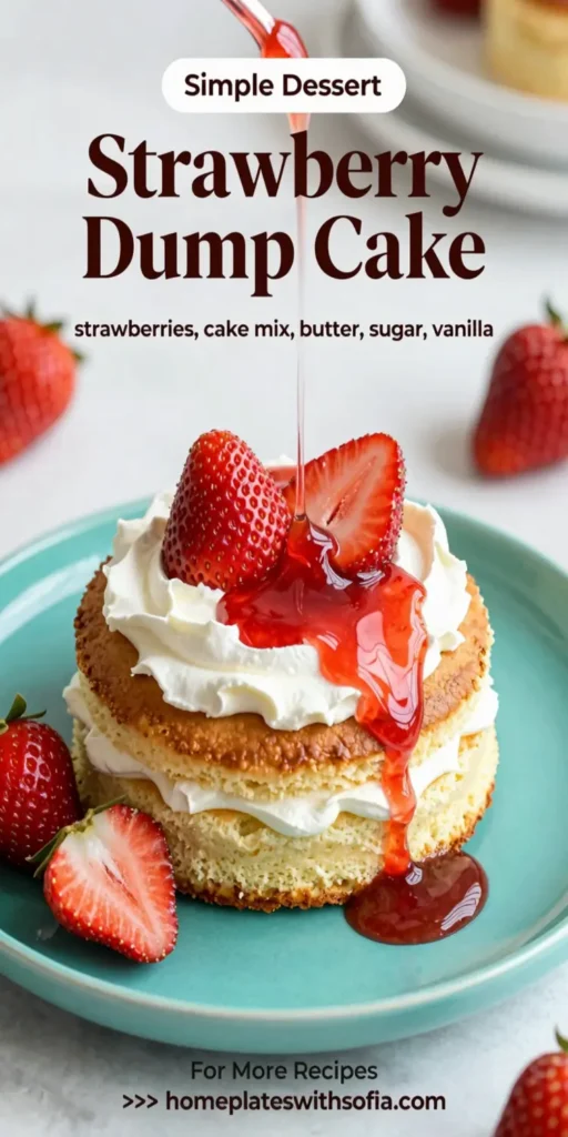 Strawberry Dump Cake