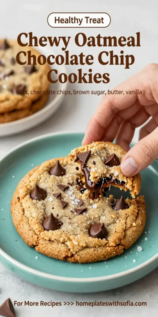Chewy Oatmeal Chocolate Chip Cookies