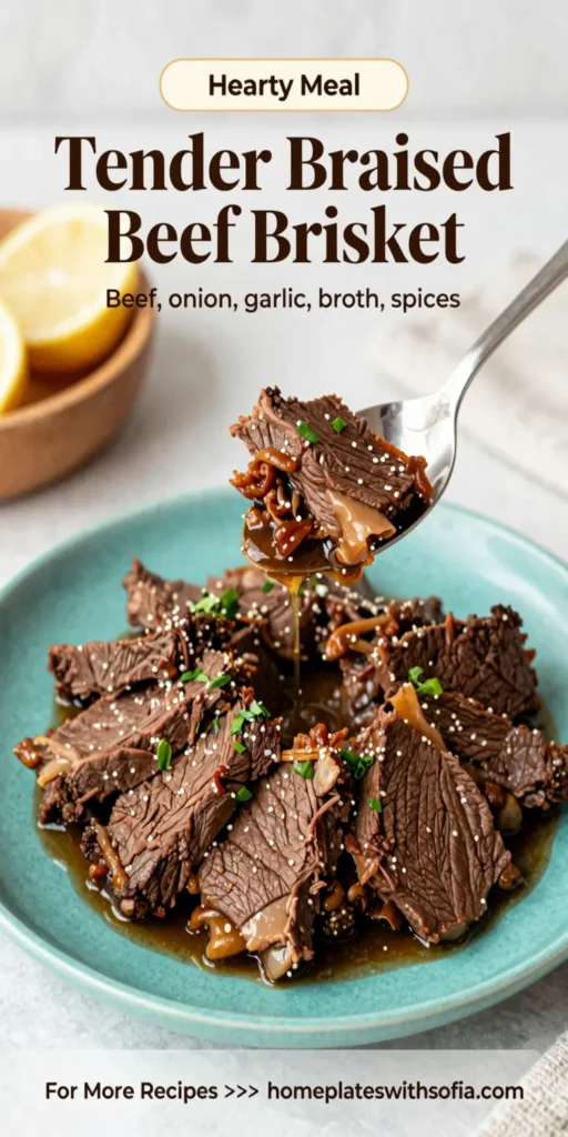 Tender Braised Beef Brisket