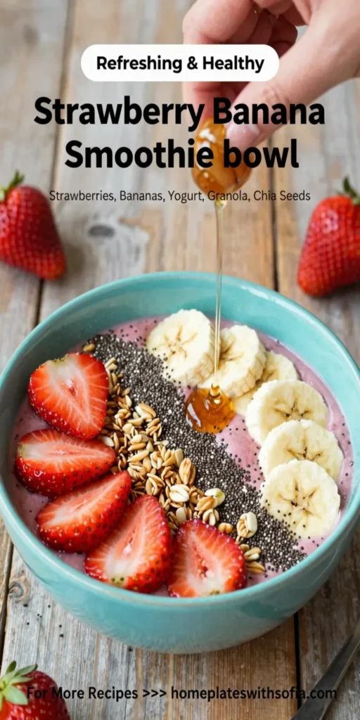 Strawberry Banana Smoothie Bowl