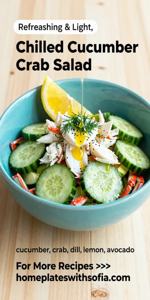 Chilled Cucumber Crab Salad