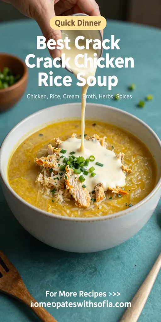 Best Crack Chicken Rice Soup