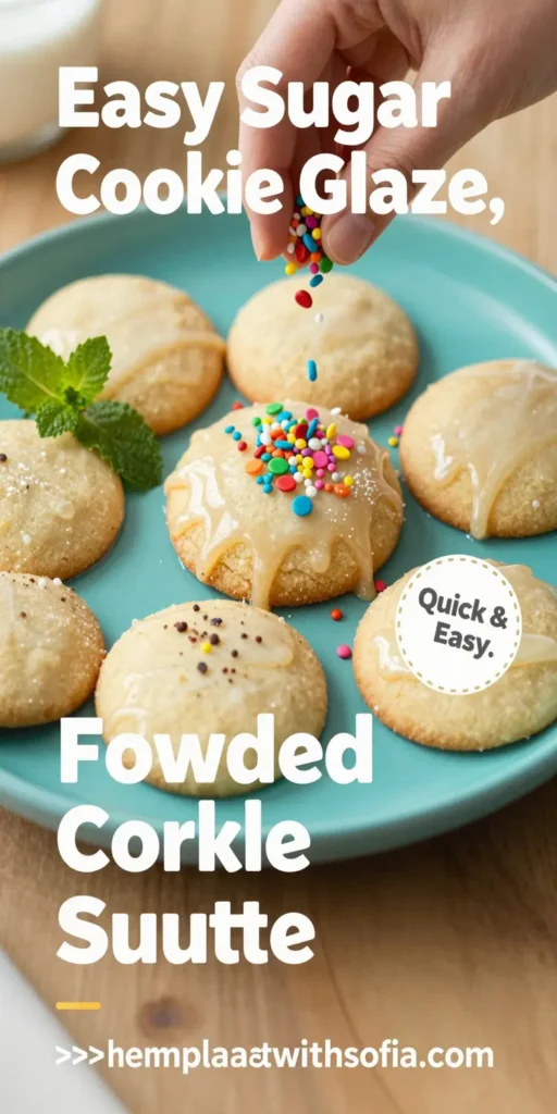 Easy Sugar Cookie Glaze