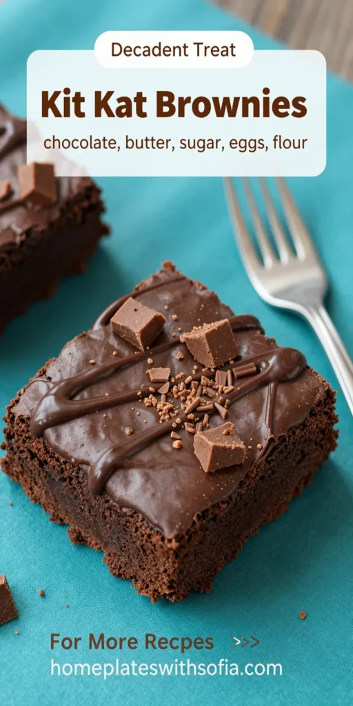 Kit Kat Brownies