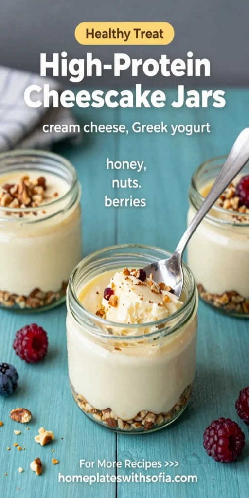 High-Protein Cheesecake Jars