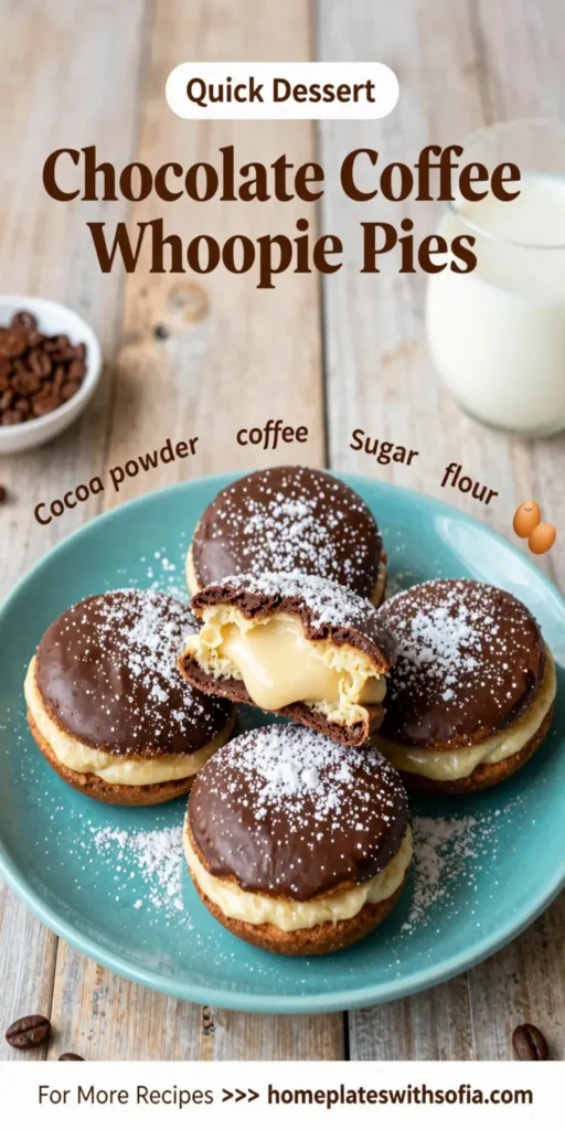 Chocolate Coffee Whoopie Pies