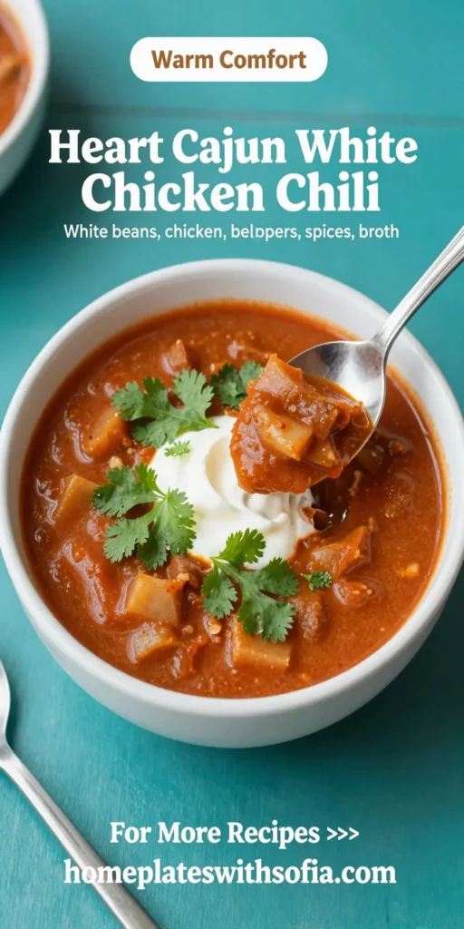 Hearty Cajun White Chicken Chili