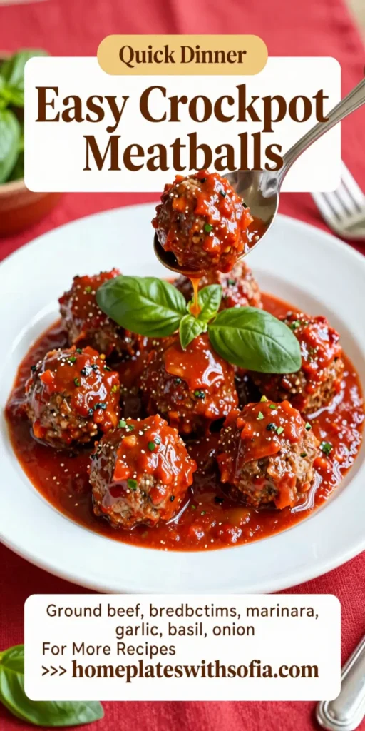 Easy Crockpot Meatballs