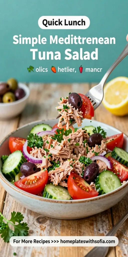 Simple Mediterranean Tuna Salad