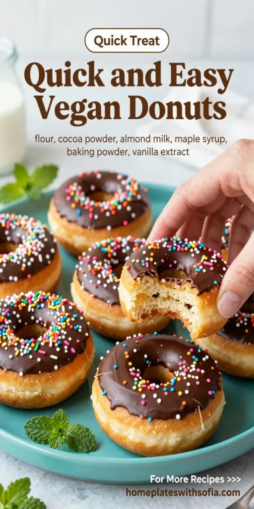 Quick and Easy Vegan Donuts