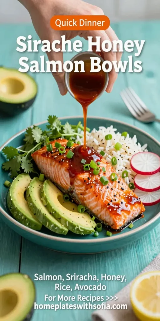 Sriracha Honey Salmon Bowls